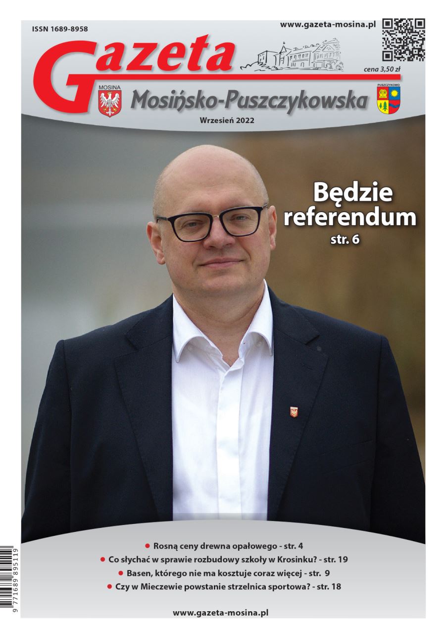 Gazeta Mosińsko-Puszczykowska wydanie wrzesień 2022 - okładka