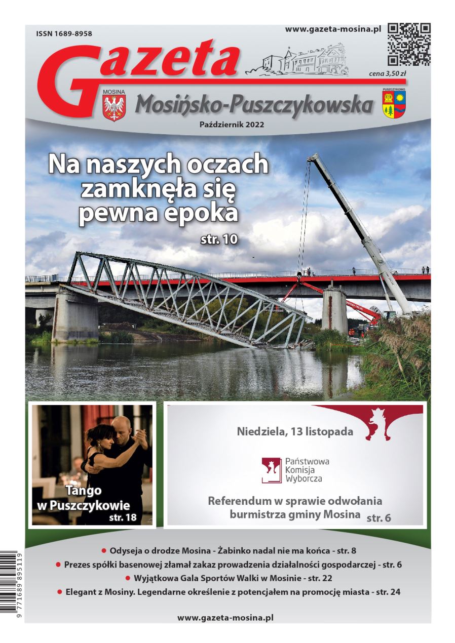 Gazeta Mosińsko-Puszczykowska wydanie październik 2022 - okładka