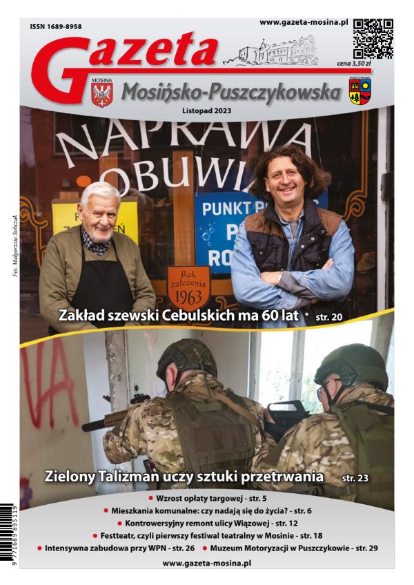 Gazeta Mosińsko-Puszczykowska wydanie Listopad 2023 - wydanie pdf