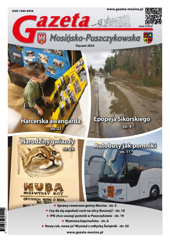 Gazeta Mosińsko-Puszczykowska wydanie Styczeń 2024 - okładka