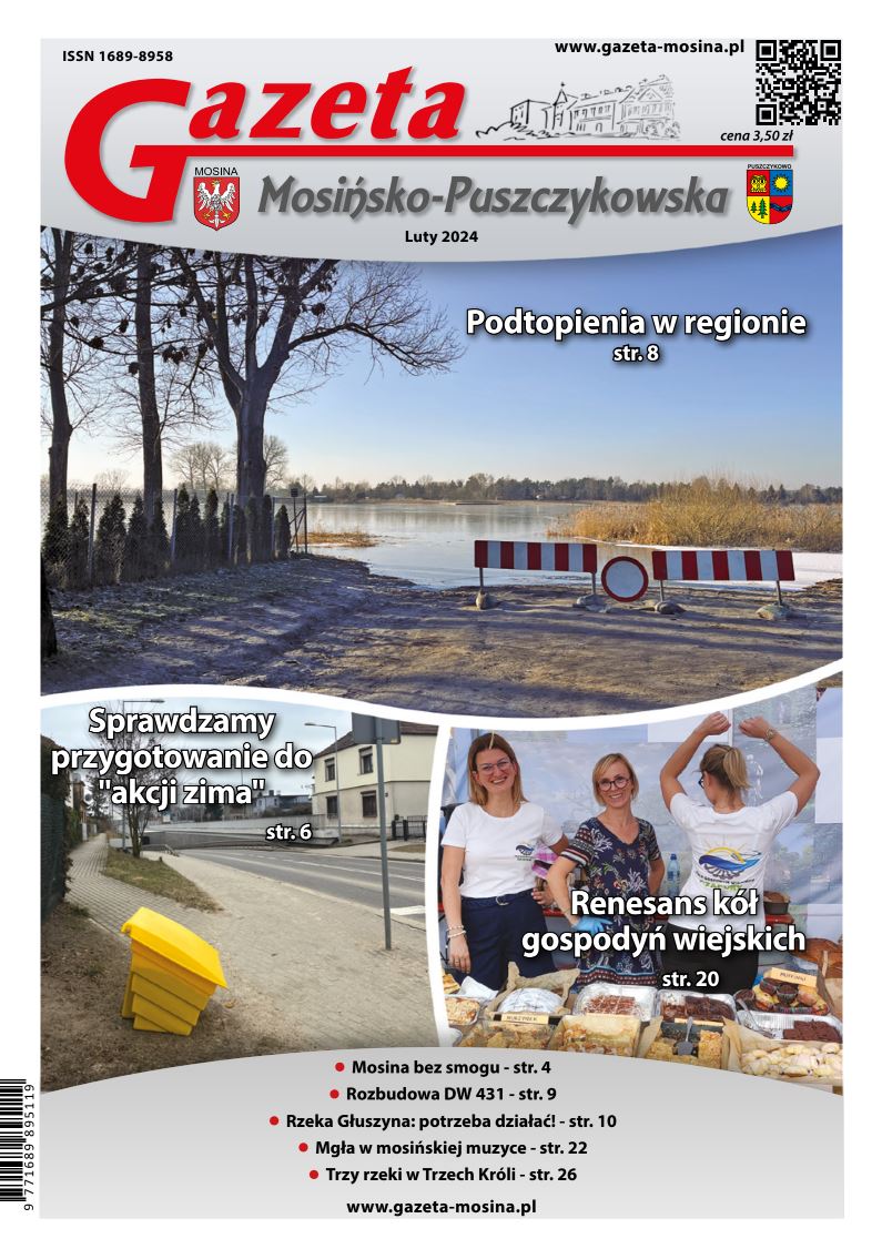Gazeta Mosińsko-Puszczykowska wydanie Luty 2024 - okładka
