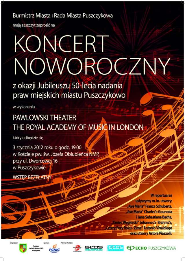 Puszczykowo - 50 lat - koncert noworoczny