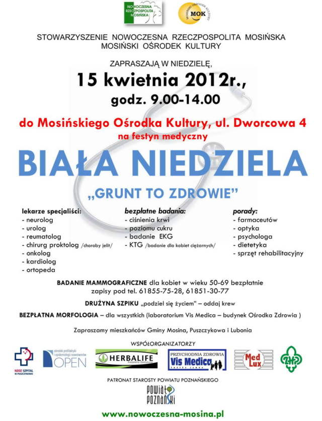 festyn BIAŁA NIEDZIELA 2012 - plakat
