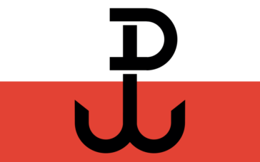 Polskie Państwo Podziemne - flaga Polski Walczącej