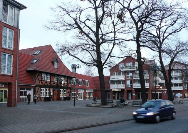 Seelze (Niemcy) – miasto partnerskie gminy Mosina. Widok na rynek