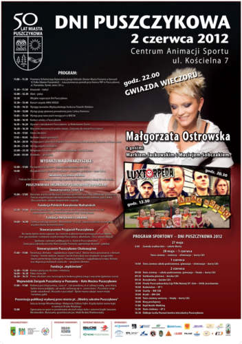 Dni Puszczykowa 2012 program - plakat