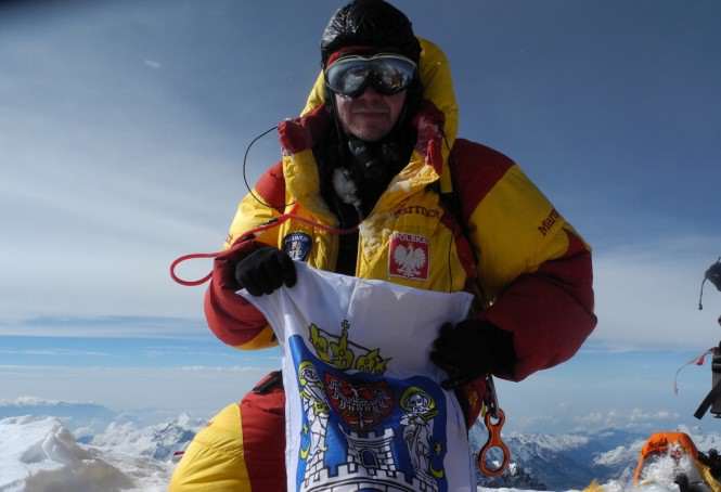 Na szczycie Everestu Pn, 25.V.14, fot. archiwum B.Wroblewski