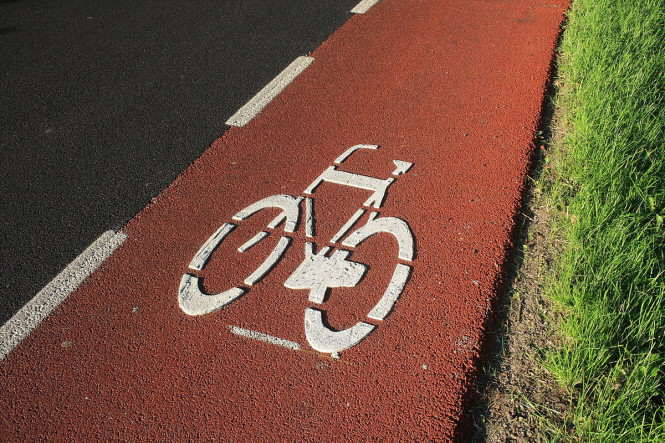 ścieżka rowerowa - pas dla rowerów