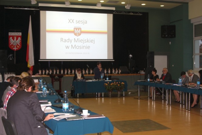 XX sesja Rady Miejskiej w Mosinie
