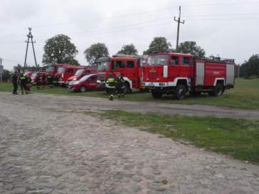 ćwiczenia straży pożarnej - Mosina, Pożegowo