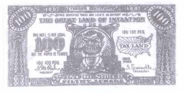 banknot - fałszywy dolar