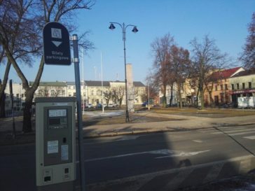 Strefa płatnego parkowania - Plac 20 Października w Mosinie