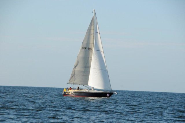 jacht na Bałtyku