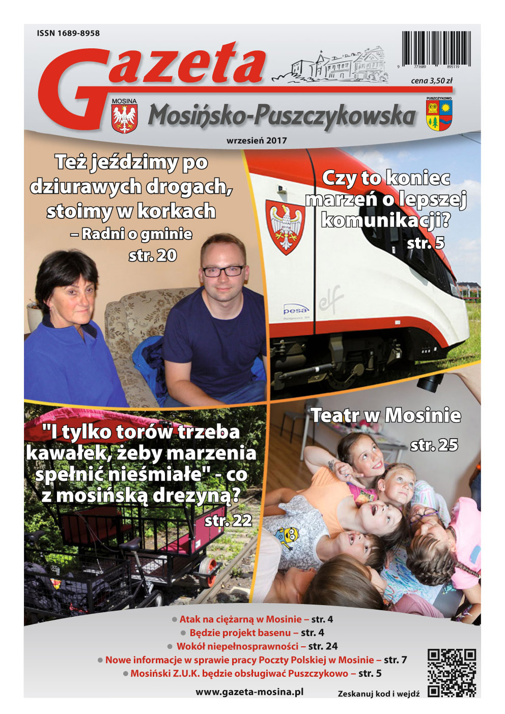 Wrzesień 2017 -  wydanie Gazety Mosińsko-Puszczykowskiej