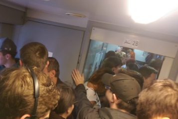 tłok w pociągu relacji Rawicz – Poznań