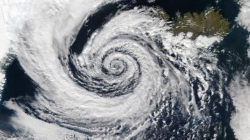 orkan - zdjęcie satelitarne