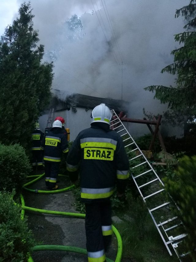 pożar w Rogalinku fot. Heavy Rescue SGRT OSP Mosina