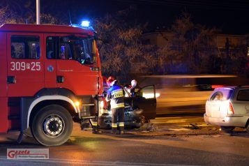 wypadek na skrzyżowaniu Mostowej i Śremskiej w Mosinie