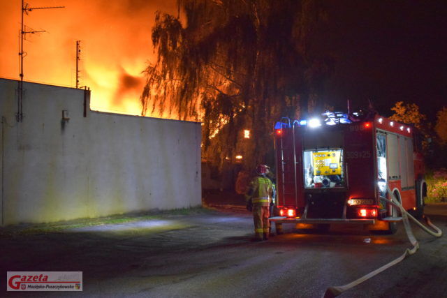Pożar przy ulicy Śremskiej w Mosinie