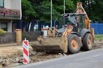 remont ulicy w Mosinie