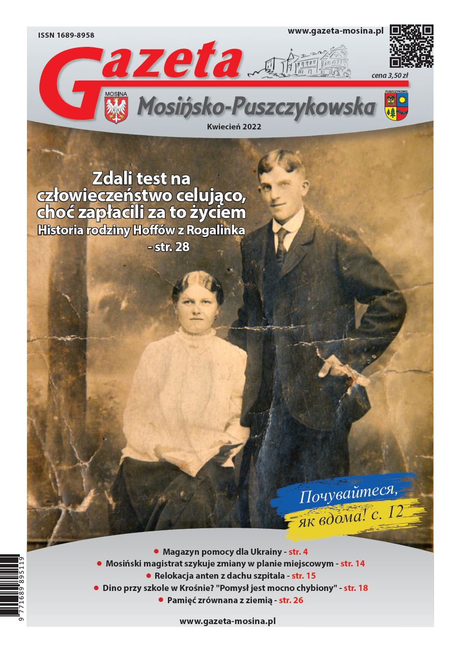 Gazeta Mosińsko-Puszczykowska wydanie pdf kwiecień 2022