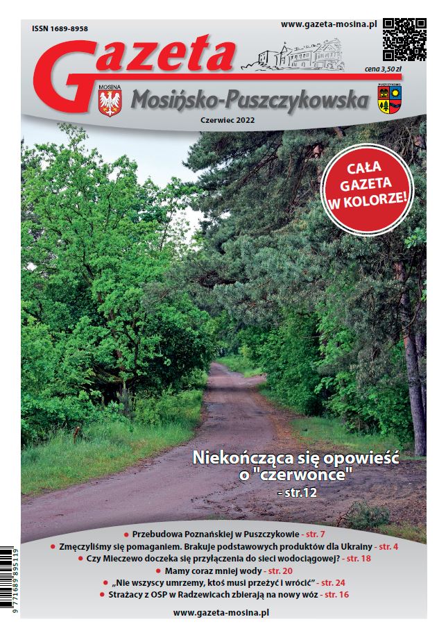 Gazeta Mosińsko-Puszczykowska wydanie czerwiec 2022 - okładka