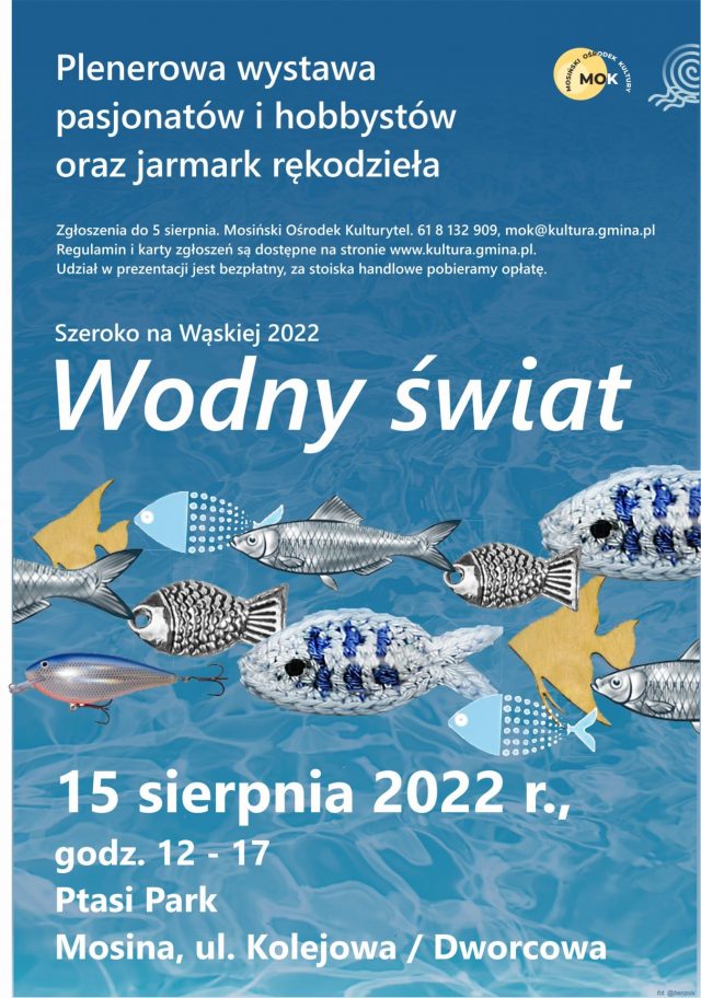 Szeroko na Wąskiej 2022 - Wodny Świat. Plakat informacyjny