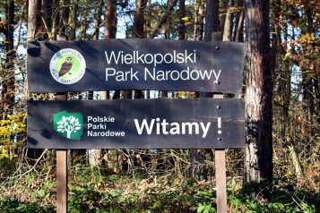 Wielkopolski Park Narodowy - tablica powitalna WPN