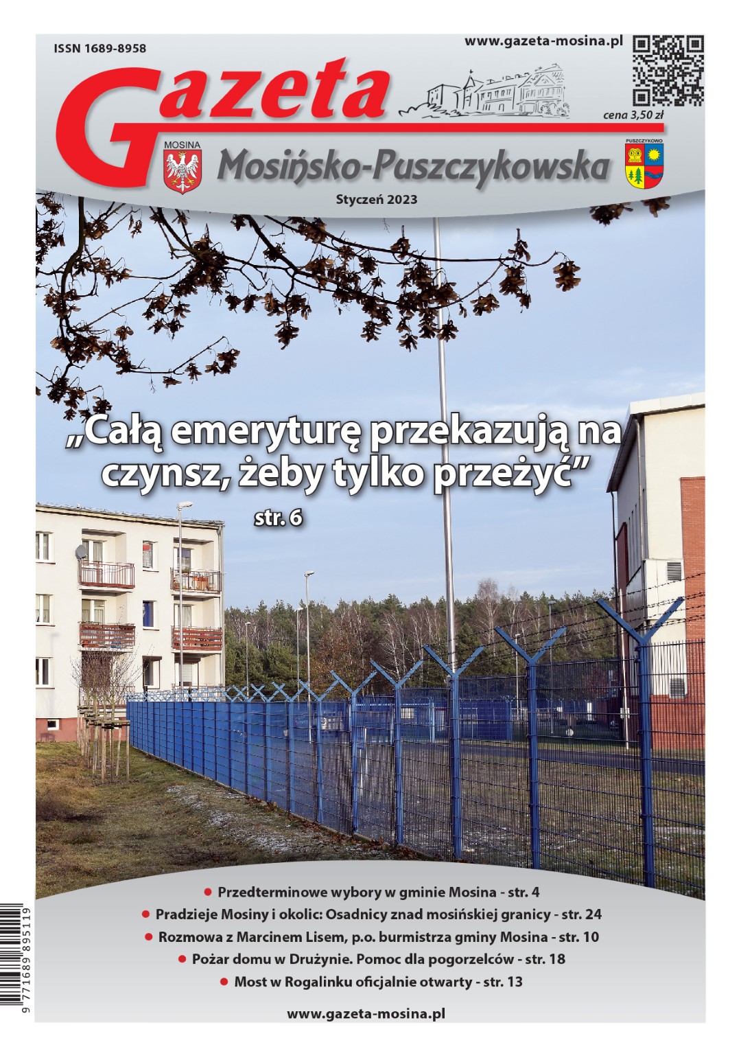 Gazeta Mosińsko-Puszczykowska wydanie Styczeń 2023 - okładka