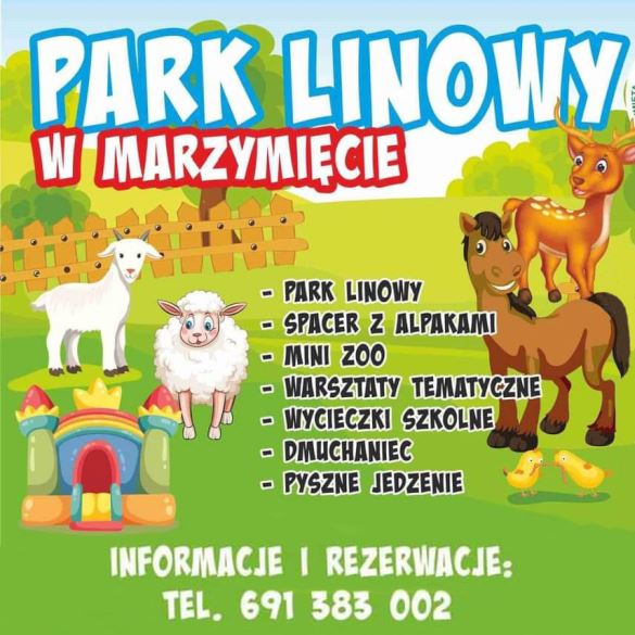 Park Linowy w Marzymięcie - informacje i rezerwacje