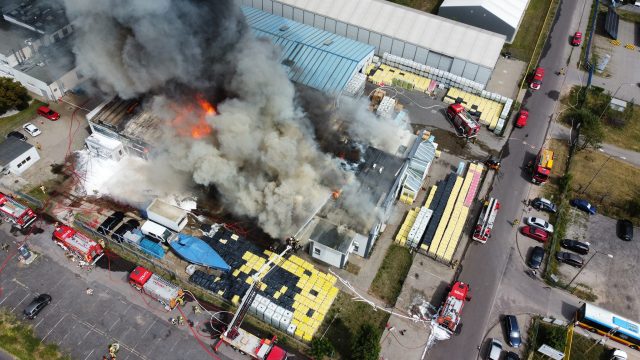 Pożar w Luboniu
