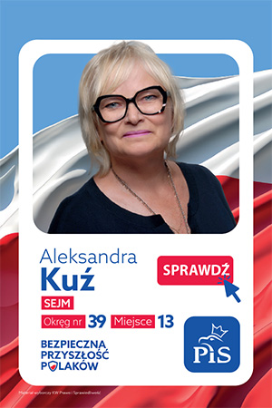 Aleksandra Kuź - lista wyborcza PiS