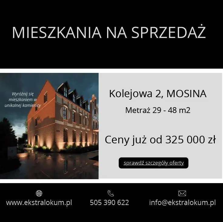 mieszkania na sprzedaż w Mosinie - ulica Kolejowa 2