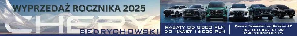 Salon Chery Berdychowski wyprzedaż rocznika 2025