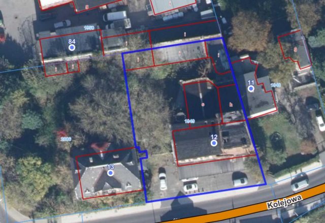 Działka nr 1949 w Mosinie – widok satelitarny (źródło: System Informacji Przestrzennej Gminy Mosina, mosina.e-mapa.net)