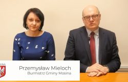 Burmistrz Przemysław Mieloch i prezes Monika Kujawska