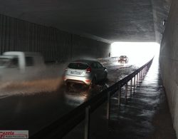 zalany tunel na ulicy Śremskiej w Mosinie